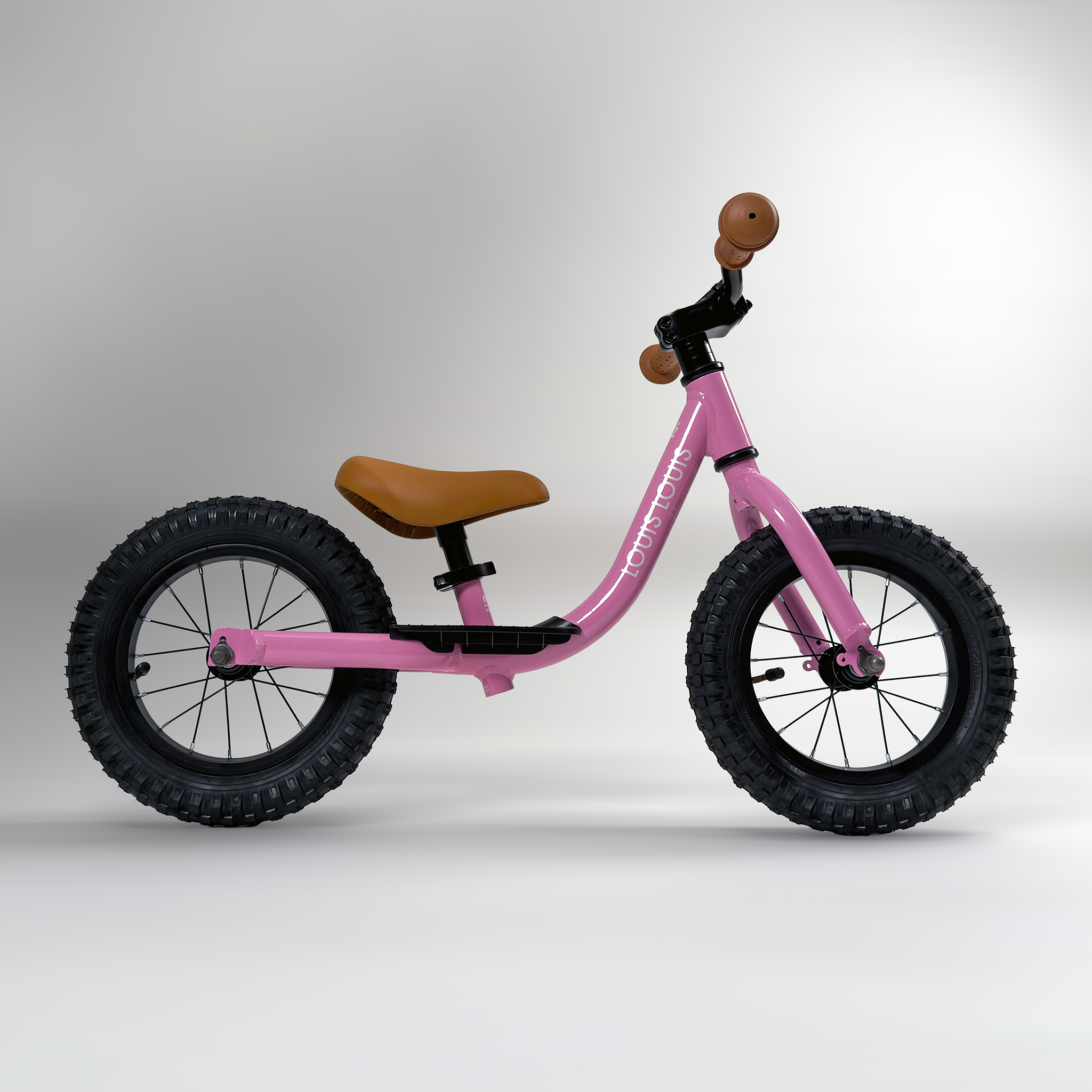 Louis Louis Strada 12 Balance Bike — Neon Rose, Racing Red – LG
