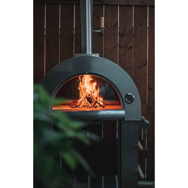 Four à bois en stainless avec fini émaillé noir durable - SUPER PREMIUM FG3000