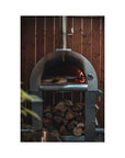 Four à bois en stainless avec fini émaillé noir durable - SUPER PREMIUM FG3000