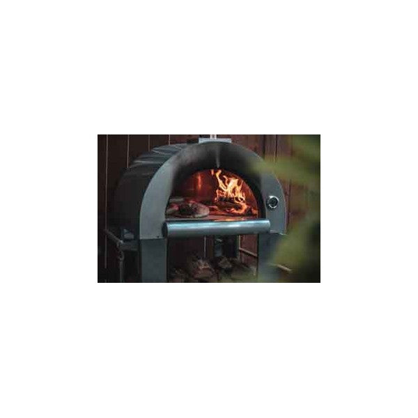 Four à bois en stainless avec fini émaillé noir durable - SUPER PREMIUM FG3000